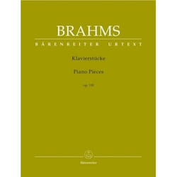 Partitions classique BARENREITER BRAHMS JOHANNES - KLAVIERSTÜCKE OP.118 - PIANO Piano