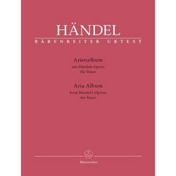 Partitions classique BARENREITER HÄNDEL G.F. - ARIENALBUM AUS HÄNDELS OPERN FÜR TENOR Ténor, piano