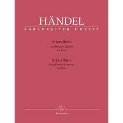 Partitions classique BARENREITER HÄNDEL G.F. - ARIENALBUM AUS HÄNDELS OPERN FÜR BASS Baryton, piano