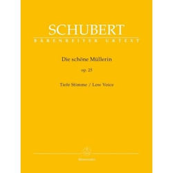 Schubert Franz  La Belle Meuniere Opus 25  - Voix Graves/Piano