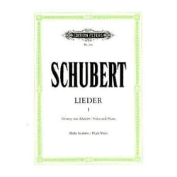Partitions classique EDITION PETERS SCHUBERT FRANZ - LIEDER VOL.1 - VOIX HAUTE Soprano, piano