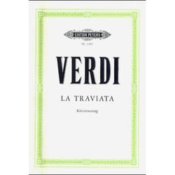 Partitions classique EDITION PETERS VERDI GIUSEPPE - LA TRAVIATA - VOICE AND PIANO (PAR 10 MINIMUM) Choeur et ensemble vocal