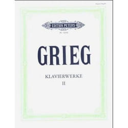Partitions classique EDITION PETERS GRIEG EDVARD - PIANO WORKS VOL.2 - PIANO Piano