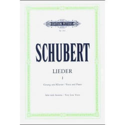 Partitions classique EDITION PETERS SCHUBERT F. - LIEDER HOHE STIMME BAND 1 Voix solo, piano