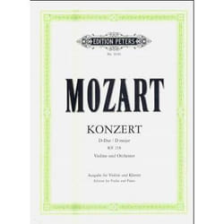 CONCERTO VIOLON NO4 KV218 RE MAJ