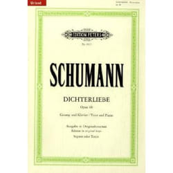 Partitions classique EDITION PETERS SCHUMANN ROBERT - DICHTERLIEBE OP.48 - VOICE AND PIANO (PAR 10 MINIMUM) Choeur et ensemble vocal