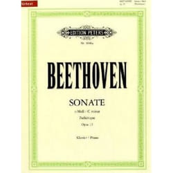 Partitions classique EDITION PETERS BEETHOVEN LUDWIG VAN - SONATE OP.13 - PIANO Piano