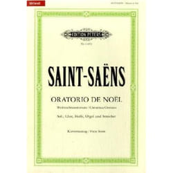 Partitions classique EDITION PETERS SAINT-SAENS CAMILLE - ORATORIO DE NOEL OP.12 - MIXED CHOIR (PAR 10 MINIMUM) Choeur et ensemble vocal