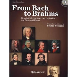 Partitions classique Mitropa Music FROM BACH TO BRAHMS - SELECTED PIECES FROM TWO CENTURIES FOR FLUTE & PIANO Flûte traversière