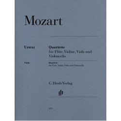 Partitions classique HENLE VERLAG MOZART W.A. - FLUTE QUARTETS FOR FLUTE, VIOLIN, VIOLA AND VIOLONCELLO Musique de chambre