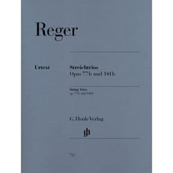 Partitions classique HENLE VERLAG REGER M. - STRING TRIOS A MINOR OP. 77B AND D MINOR OP. 141B Ensemble à cordes