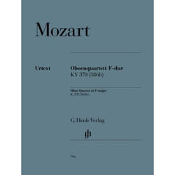 Partitions classique HENLE VERLAG MOZART W.A. - OBOE QUARTET IN F MAJOR K. 370 (368B) Musique de chambre