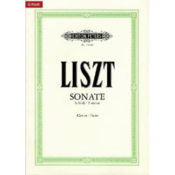 Partitions classique EDITION PETERS LISZT F. - SONATA IN B MINOR - PIANO Piano