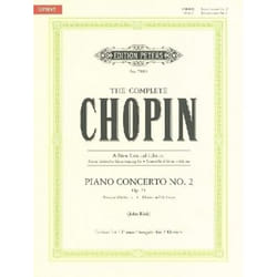Partitions classique EDITION PETERS CHOPIN F. - KONZERT FÜR KLAVIER UND ORCHESTER N° 2 F-MOLL OP. 21 - 2 PIANOS Piano