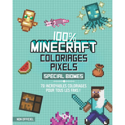 ISBN Coloriages pixel - 100 % Minecraft - spécial biomes : Le livre de Daniele Sapuppo