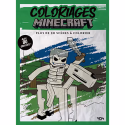 ISBN Coloriages Minecraft - Plus de 30 scènes à colorier, avec 80 stickers ! : Le livre de Arianna Sabella, 64 pages