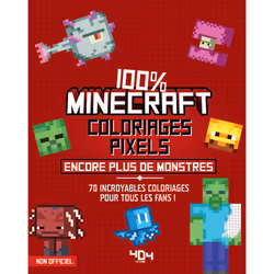 ISBN Coloriages pixels 100% Minecraft - encore plus de créatures ! : Le livre de Daniele Sapuppo, 64 pages