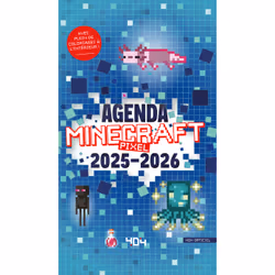 ISBN Agenda Minecraft Pixels 2025-2026 : Le livre de Stéphane Pilet, 400 pages