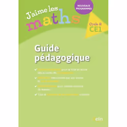 ISBN J'Aime Les Maths Ce1 - Guide Pédagogique 2017, 160 pages