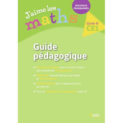 ISBN J'Aime Les Maths Ce1 - Guide Pédagogique 2017 livre