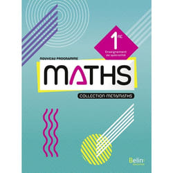 ISBN Métamaths Mathématiques 1Re livre