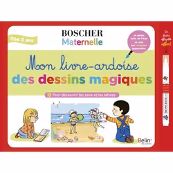 ISBN Mon livre-ardoise des dessins magiques - Pour découvrir les sons et les lettres, Français, 12 pages