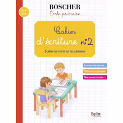 ISBN Cahier D'Écriture 2 - Écrire Les Mots Et Les Phrases, 40 pages