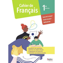 Cahier de Français 1re Générale - Cahier élève 2020 (Broché)