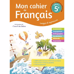 ISBN Mon Cahier De Français 5Ème, Français, 128 pages
