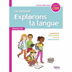 ISBN Le Nouvel Explorons La Langue Cm1 – Manuel Élève 2020, 208 pages