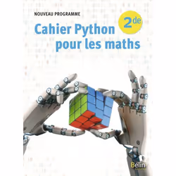 ISBN Cahier Python Pour Les Maths Seconde, 104 pages