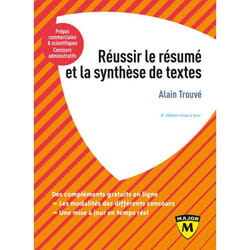 Réussir le résumé et la synthèse de texte (Broché)