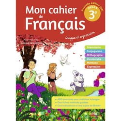 MON CAHIER DE FRANCAIS 3E - Langue et expression (Broché)