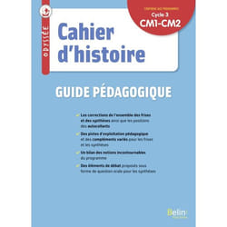 ISBN Odyssée Cycle 3 – Cahier D'Histoire 2022 - Guide Pédagogique livre