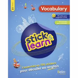 ISBN Stick & Learn Vocabulary, Anglais, 64 pages