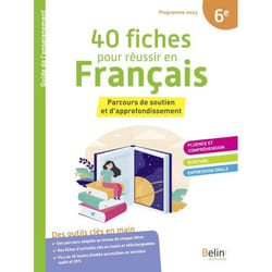 40 FICHES POUR REUSSIR EN FRANCAIS 6E. PARCOURS DE SOUTIEN ET D'APPROFONDISSEMENT, Randanne Florence