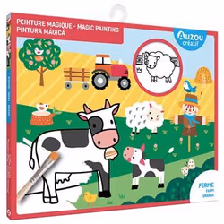 Auzou Ma pochette d'artiste - Peinture magique - À la ferme, Multicolore