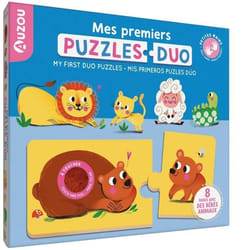 Puzzle Duo à Toucher - AUZOU - Mes Premiers Puzzles - 2 pièces - 3 ans et plus - Tactile