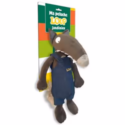 Auzou Loup - : Ma peluche Loup jardinier