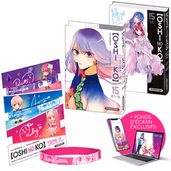 ISBN Oshi no ko - tome 15 - collector : Le livre de Aka Akasaka, Mengo Yokoyari, comédies & nouvelles graphiques, 208 pages