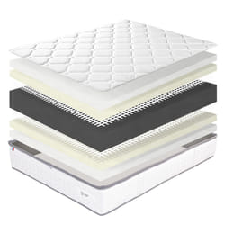 Matelas Iris, 20cm, Mousse Haute Densité, Indépendance Du Couchage, Face Été/hiver