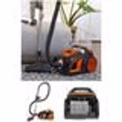 Aspirateur Sans Sac - ORANGE - 500W - Capacité 35L - Filtre HEPA - Rayon daction 85m