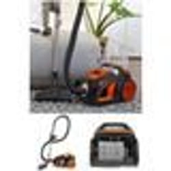 Aspirateur Sans Sac - ORANGE - 500W - Capacité 35L - Filtre HEPA - Rayon daction 85m