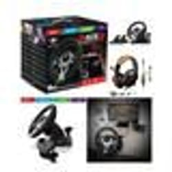 Volant et pédales de jeu Vidéo - SPIRIT OF GAMER - PRO Race - Compatible Xbox PS4 PC - Casque stéréo 2.0 - 50 mm