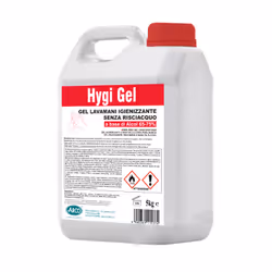 Arco chimica Hygi Gel, Désinfectant pour les mains, 5000 ml, Boîte hermétique, Gel, 60%, Plastique