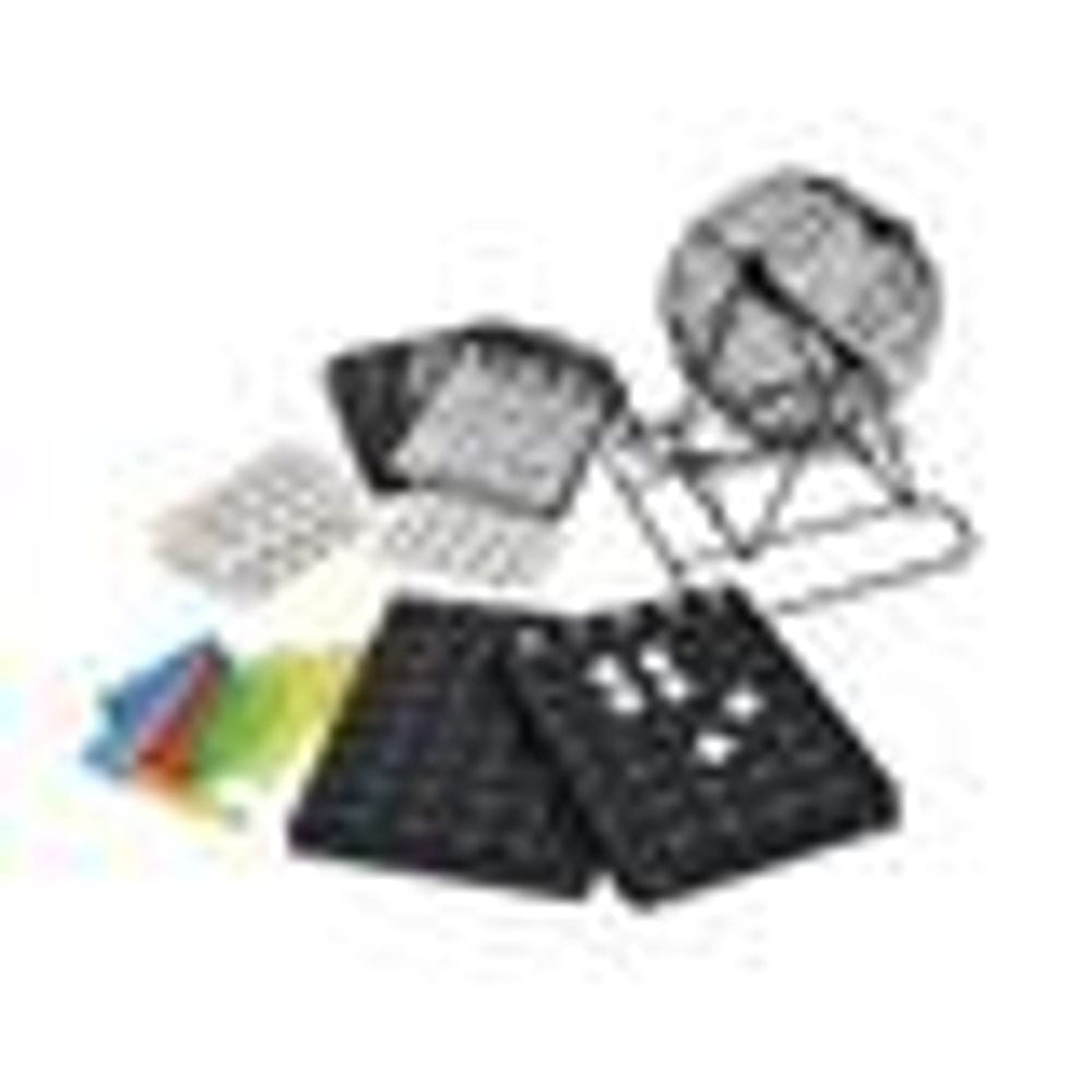 Bingo 75 Balles Jeu De Bingo Complet UVVRUR - Tambour Métal, 75 Boules, 18 Tickets, 150 Jetons, 500 Cartes - Pour Soirées Entre Amis Ou Famille Loto Enfant