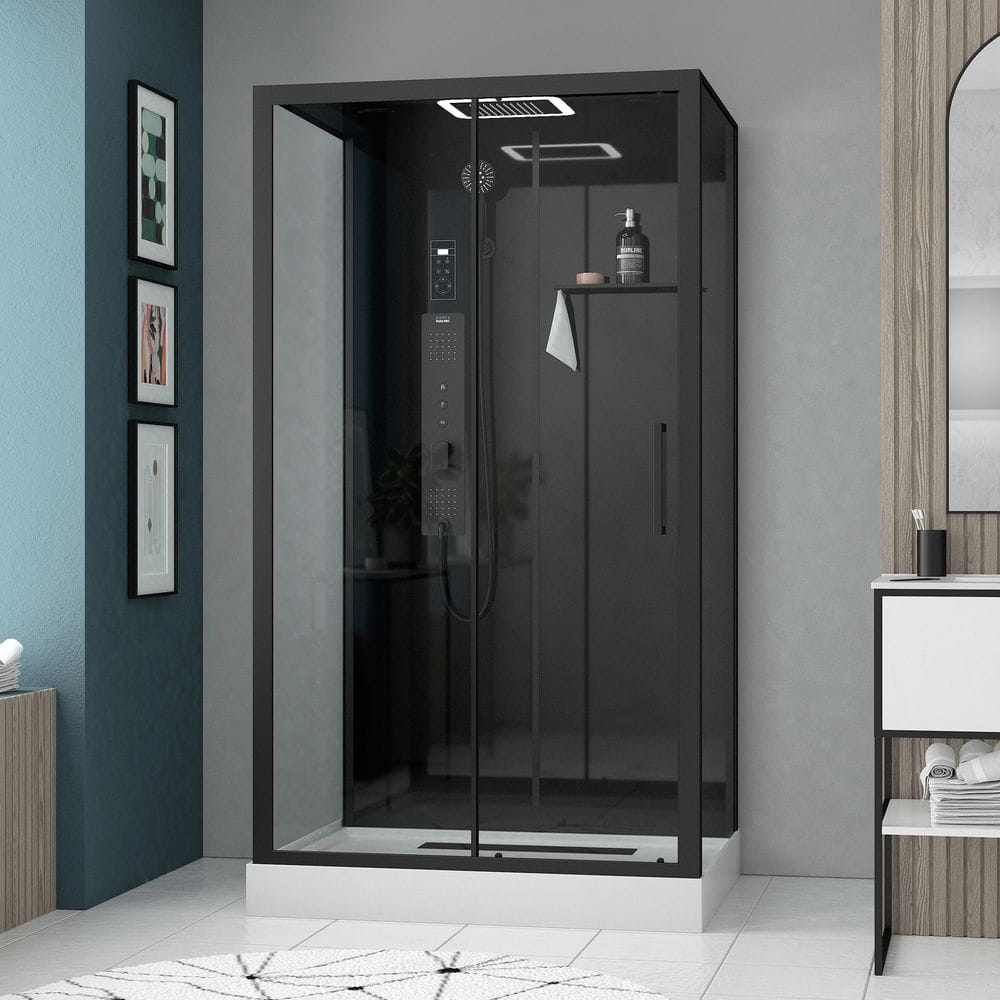 Cabine de douche Hydromassante 115x90x218 cm - Porte coulissante