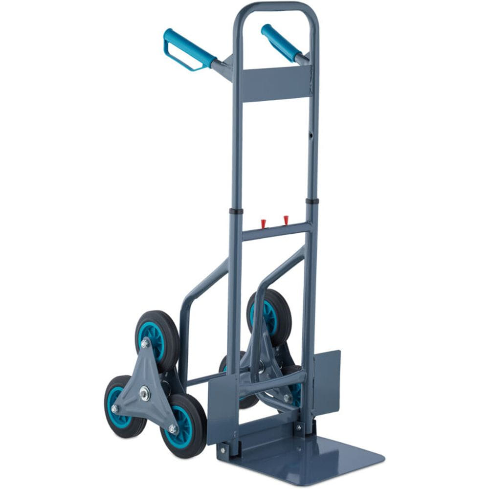Chariot Monte-Escalier 2 En 1 - Capacité 150 Kg - 6 Roues - Pour Déménagement Et Transport Lourd