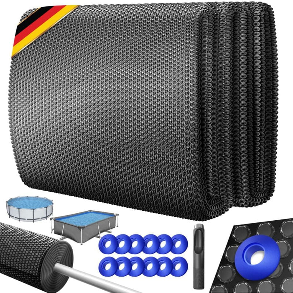Bâche Solaire Piscine AREBOS 3x2m - Épaisseur 120µm - Chauffage Écologique - Réduction Évaporation