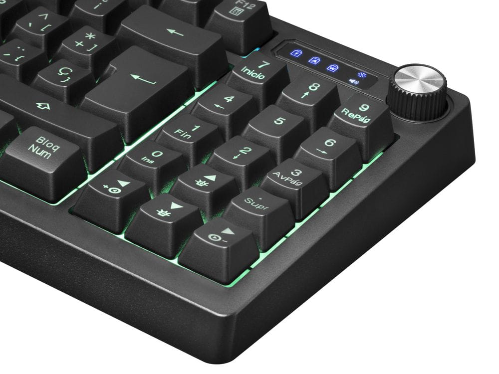 Mars Gaming MKREVO Tastatur – TKL Mit Nummernblock, RGB-Beleuchtung, H-Mech-Tasten